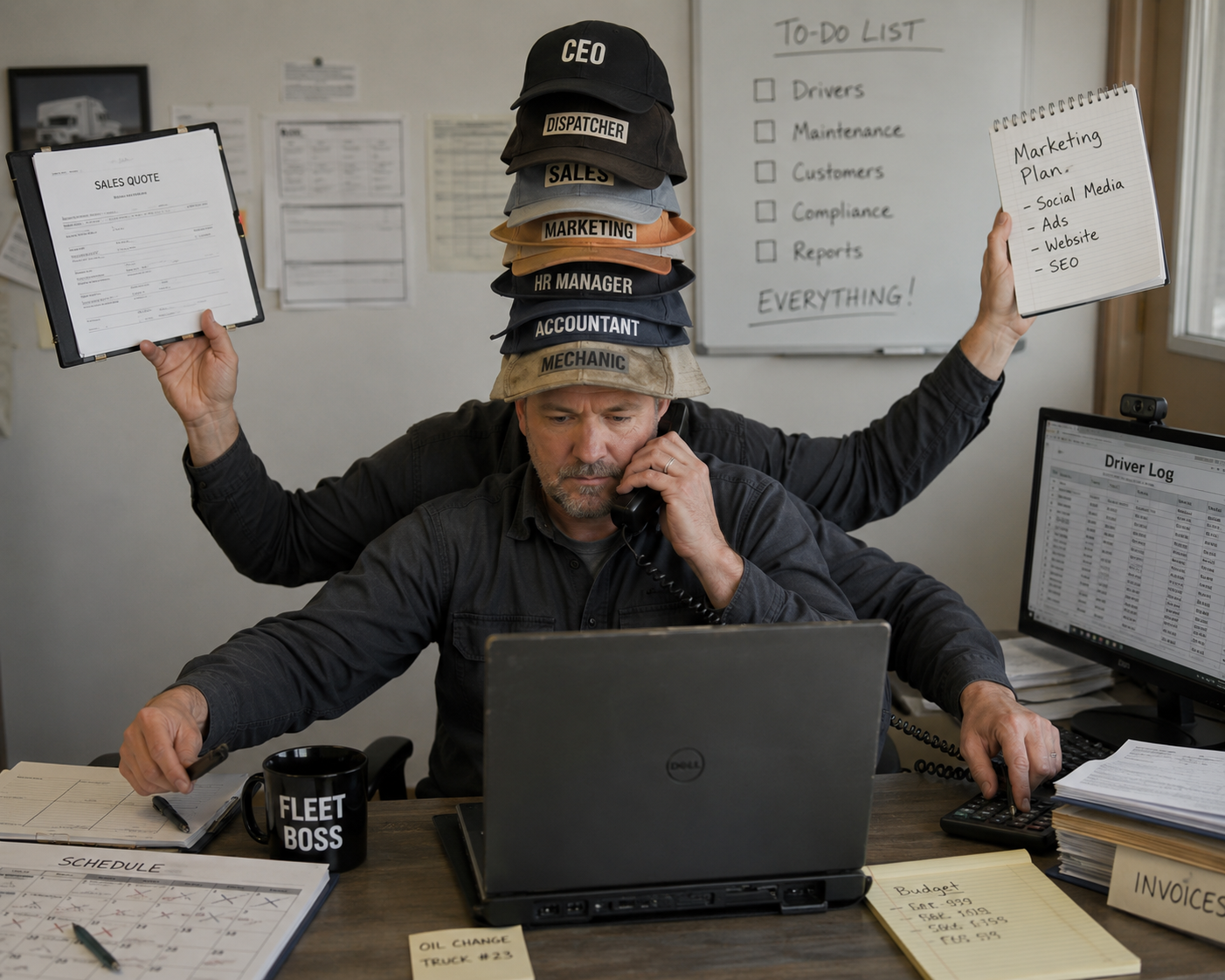 Operators Brief Issue 002 header image — Wearing seven hats with one set of hands